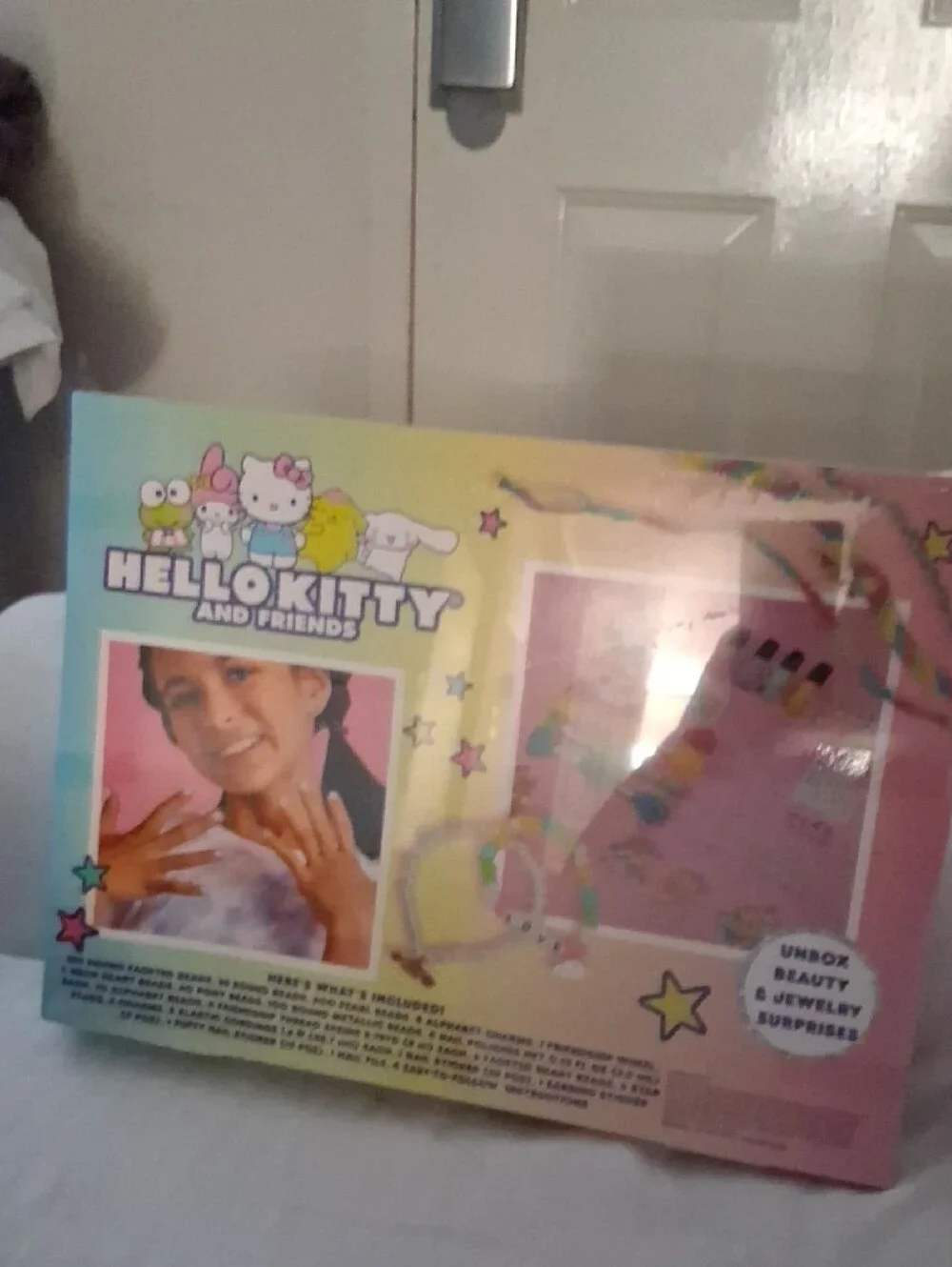 Hello Kitty Pink Rainbow 24-Day Advent Calendar Kids Jewelry